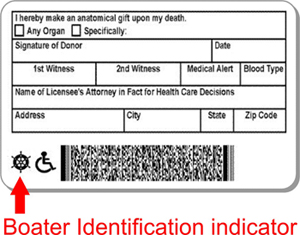 Boater Identification Indicator