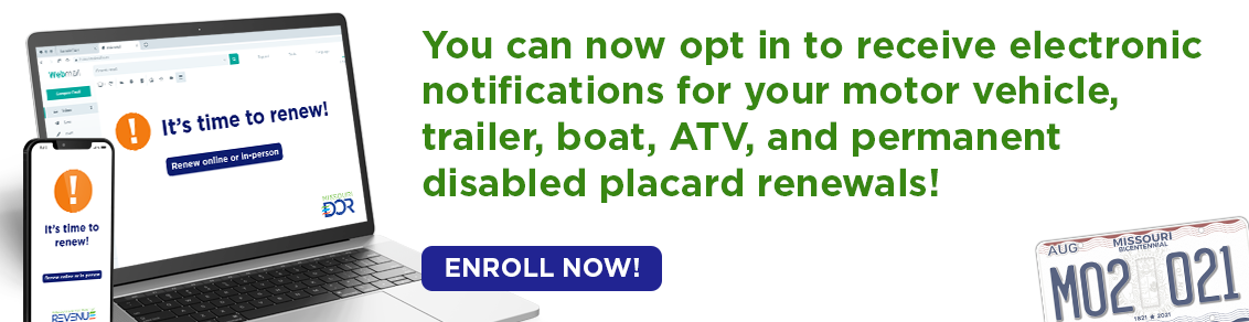 Opt-in to receive electronic notifications for renewals