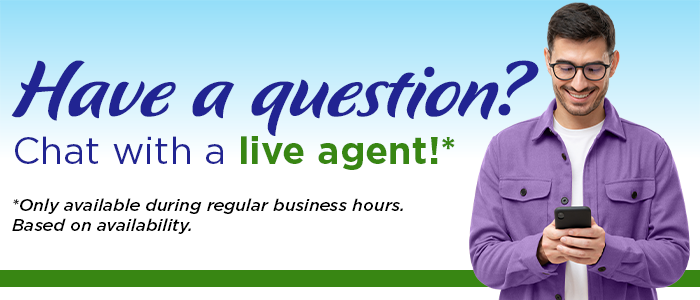 Have a Question? Click here to contact a live agent